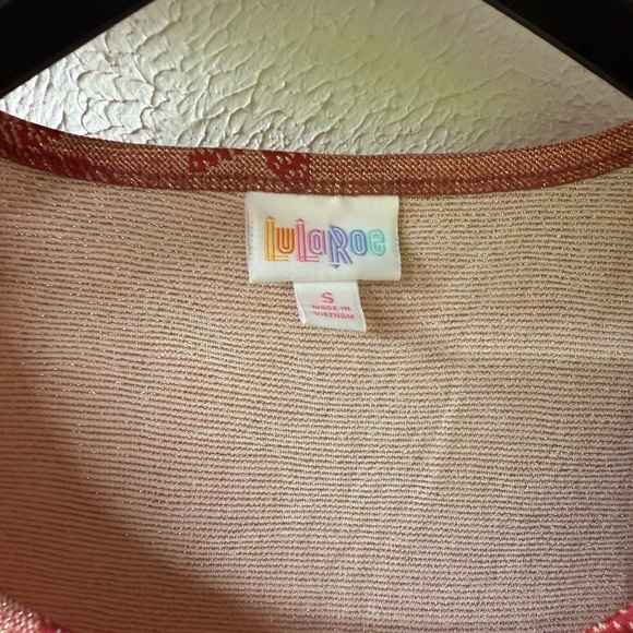 LuLaRoe Nicole Dress Small NWT Red Floral Poinsettia Fit & Flare Scoop Neck SM - Picture 4 of 7